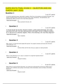 NURS 6541N FINAL EXAM 2 – QUESTION AND AN-SWERS (MAY 2020)