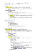 RSM IBA Quantitative Decision Making (BT1115) - Full Summary (lectures and readings) 