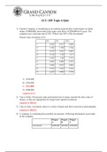 ACC-350 Topic 6 Quiz QUESTIONS & ANSWERS