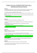 Walden university NURS 6630 Mid-Term Exam 1 -2-3 Questions & Answers (Graded A)