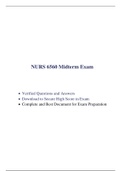 NURS 6560 Midterm Exam / NURS 6560N Midterm Exam / NURS6560 Midterm Exam / NURS6560N Midterm Exam (Latest-2020 / 2021) (100 Q & A, Verified and 100% Correct Q & A, Download to Secure HIGHSCORE)