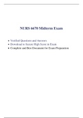 NURS 6670N Midterm Exam (Latest, 2020 / 2021) (75 Q & A , Verified and 100% Correct Q & A, Download to Secure HIGHSCORE) & NURS 6670N Final Exam Guide ( Latest, 2020 / 2021) ( Graded A Guide)