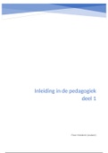 Samenvatting Inleiding in de pedagogiek, ISBN: 9789023255635  Mens En Gedrag