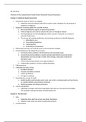NR 509 Notes Overview of the Comprehensive heath History Advanced Physical Assessment