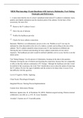 Exam &lpar;elaborations&rpar; HESI Pharmacology &lpar;HESI&rpar; 