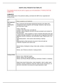 NR 511 WEEK 2 SNAPPS ORAL PRESENTATION TEMPLATE GRADED A VERIFIED 