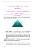 Samenvatting lezen, spelen, rekenen: therapie (LA fase 3)