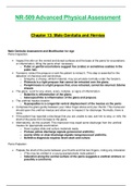 NR509 / NR 509: Advanced Physical Assessment Week 5 Chapter 13 Notes - Male Genitalia and Hernias (2020 / 2021) Chamberlain College Of Nursing 