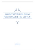Samenvatting van het handboek en vak Politicologie