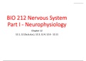 BIO 212 Nervous SystemPart I - Neurophysiology &lpar;Complete Guide&rpar;