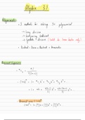 Class notes Algebra 3.1 Pure Mathematics 3 (P3)  A level