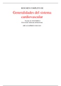 RESUMEN COMPLETO DE Generalidades del sistema cardiovascular