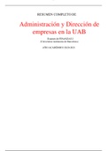 Administración y Dirección de empresas en la UAB