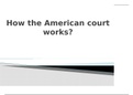 How does the American court works?