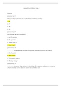 Ashworth Bz420 Online Exam 3/Already Graded/Verified Answer