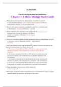 NURS 501 Advanced Physiology and Pathophysiology  Chapter 1: Cellular Biology  Study Guide/Exam (elaborations) NSG 5003/NSG 5003 