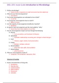 BIOL 2051 study Guide Introduction to Microbiology,100% CORRECT