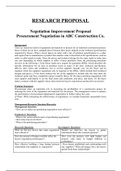 Research Proposal_Improvement of Procurement Negotiation in Construction Industry