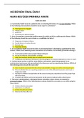 Nursing 403 COMMUNITY Final Exam Review-Questions and Answers 2020&sol;2021