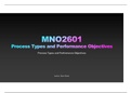 MNO2601 - Operations Process Types and Performance Objectives
