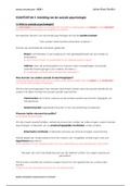 Samenvatting  Sociale Psychologie 1