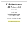 NCOI tentamen vragen SPD bedrijfsadministratie geconsolideerde jaarrekening 