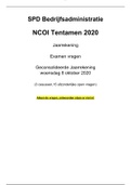 NCOI tentamen vragen SPD bedrijfsadministratie geconsolideerde jaarrekening 