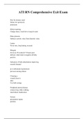 Exam &lpar;elaborations&rpar; Comprehensive &lpar;ATI RN&rpar; 