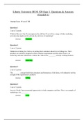 Liberty University BUSI 520 Quiz 1&period; Questions & Answers &lpar;Graded A&rpar;