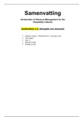 Samenvatting HST 4-11 Introduction to Revenue Management for the Hospitality Industry Tranter 