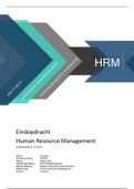 Eindopdracht NCOI Human Resource Management (beoordeling: 9,0)