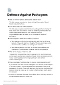  OCR A Level Biology- Defence Against Pathogens ALL revision notes you will need!