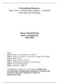 Samenvatting Externalising Disorders&colon; taken&comma;  colleges & voorbeeld toetsvragen 2019&sol;2020