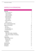 Totaalpakket wereld in verbinding: volledige notities + samenvatting 'de basis'