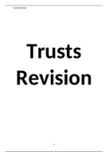Land Law and Law of Trusts and Applied Legal Ethics revision summaries