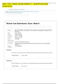 BIOL 1001 FINAL EXAM WEEK 6 – QUESTION AND ANSWERS (100% CORRECT)