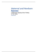 NURSI 1230 (NURSI 1230)/ NURSI 1230 Maternal and Newborn Success Q&A Review Applying Critical Thinking Test Taking THIRD EDITION