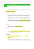 NR 508 FINAL EXAM &ndash; QUESTION AND ANSWERS SET 2