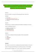 NR511 Week 8 Final Exam &lpar;Latest 2020&rpar;&colon; Advanced Physical Assessment&colon; Chamberlain &lpar;All correct answers&comma; Already graded A&rpar;