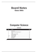 Class 12 Computer science Notes cbse
