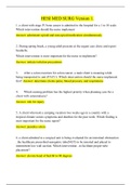 HESI MED SURG VERSION 1 EXIT 1 EXAM Q  & A &lpar;latest version&rpar;&period;
