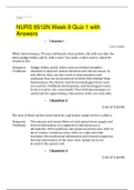 NURS 6512N Week 9 Quiz 1 with Answers&lpar;Download to Score an A&plus;&rpar;