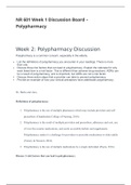NR 601 Week 1 Discussion Board – Polypharmacy/NR 601 Week 1 Discussion Board – Polypharmacy
