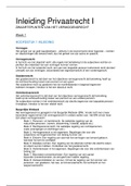 Samenvatting Inleiding privaatrecht I: Verbintenissenrecht (RGBUPRV001)