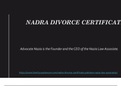 An Overview of Divorce Certifcate Nadra in 2021 - Advocate Nazia