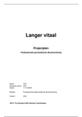 Projectplan 'Langer vitaal' - Professionele paramedische dienstverlening