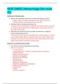 NUR 2460C&colon;Hemorrhage Sim work PC&lpar;VERIFIED SOLUTION&rpar;