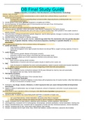 OB Final Study Guide (COMPLETE GUIDE)