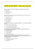 NURS 6512N Week 7 Questions with Answers