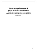 Neuropsychology & psychiatric disorders (PSMNB-3) Hoorcollege aantekeningen  (HC1 t/m HC7)